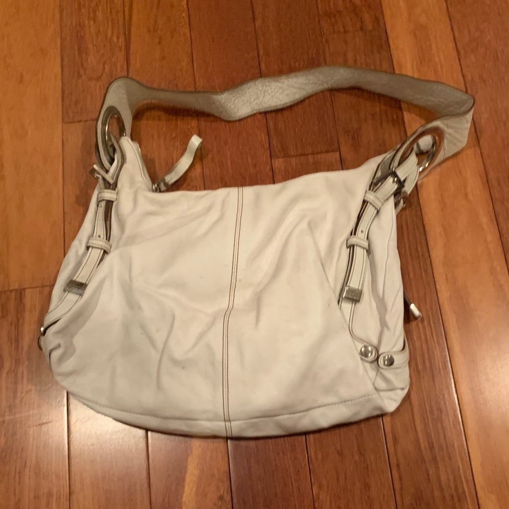 Manio White leather bag